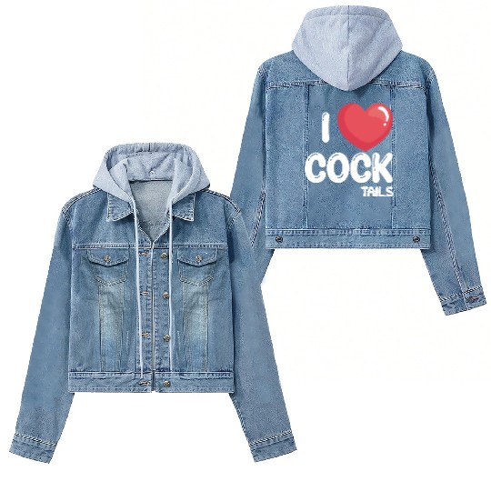 Funny I Love Cocktails 2 Women's Denim Jackets