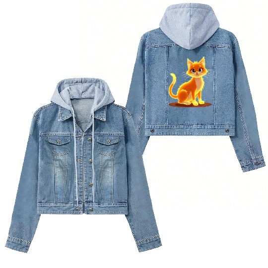 Neon Cat Magic Women's Denim Jackets