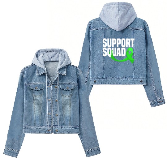 Non-Hodgkin Lymphoma Awareness Support Squad Women's Denim Jackets