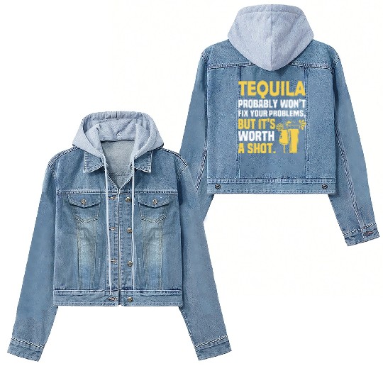 Tequila Probably Won't Fix Your Problems, But It's Women's Denim Jackets