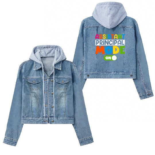 Assistant Principal Mode On 100 days of school Women's Denim Jackets