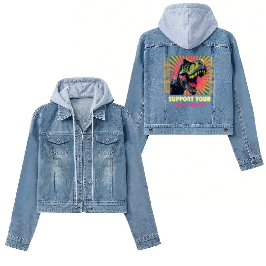 Support Your Local Library Women's Denim Jackets