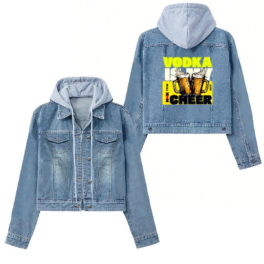 v is for vodka valentines CHEERS XX Women's Denim Jackets