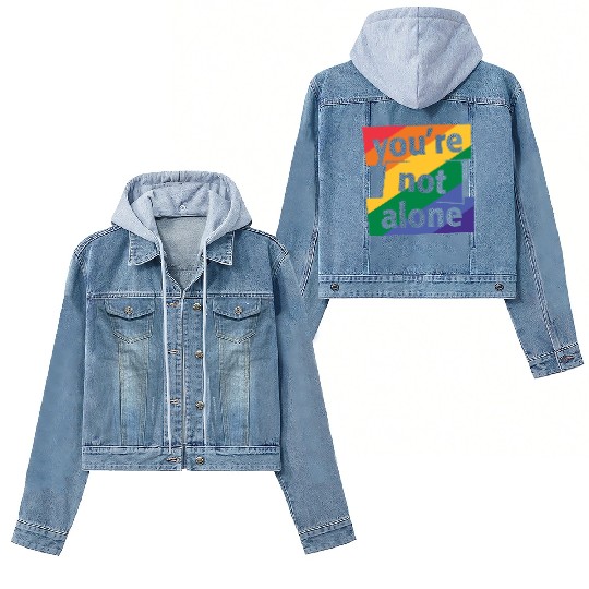 You are Not Alone Rainbow Women's Denim Jackets