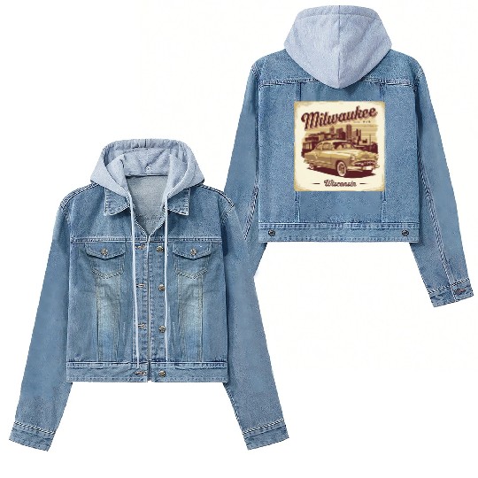 Milwaukee Souvenir and Travel Gift Idea Women's Denim Jackets