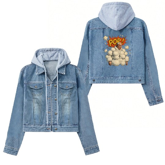 Pope Francis Popping pop pop pop 2025 Women's Denim Jackets