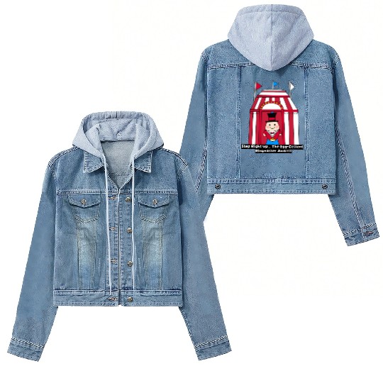 Step Right Up...The Egg-cellent Ringmaster Awaits! Women's Denim Jackets