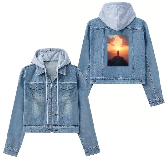 Summit of Dawn Embrace the Horizon Women's Denim Jackets