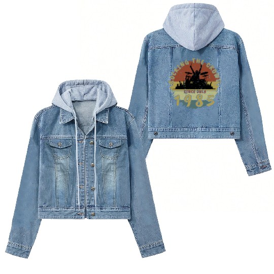 40th Birthday Rocking the crowd DRM 07/1985 Women's Denim Jackets