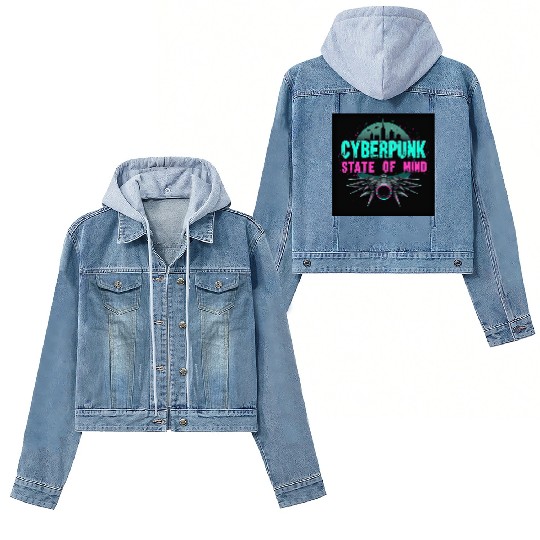Cyberpunk State of Mind Women's Denim Jackets