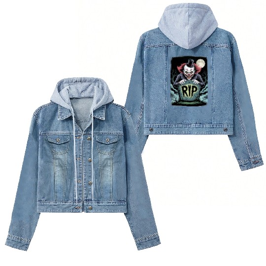 Halloween Horror Scary Thriller Trick Or Treat Women's Denim Jackets