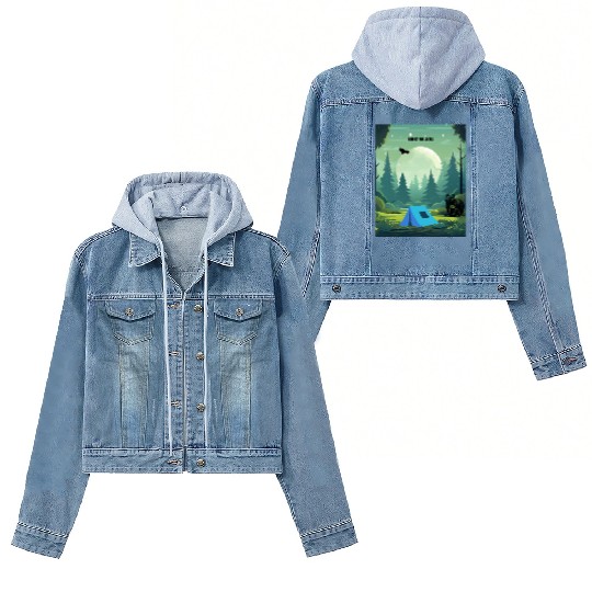 Respect the Locals – Wilderness Camping Warning Women's Denim Jackets
