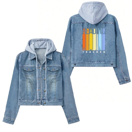 Back To School Reading Teacher Women's Denim Jackets