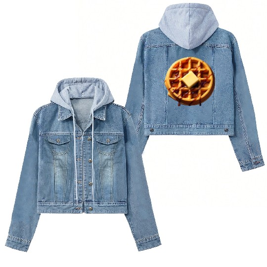 Waffle Funny Lazy Easy Halloween Costume Women's Denim Jackets