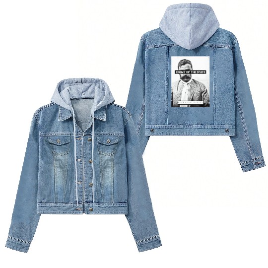 Emiliano Zapata (EOTS) (B&W) Women's Denim Jackets