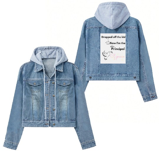 Peaceful Dove with Empowering Message Women's Denim Jackets