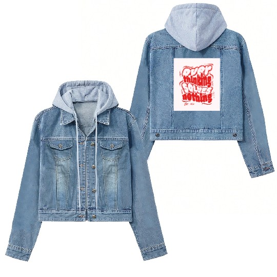 Positive Affirmation Illustration Women's Denim Jackets