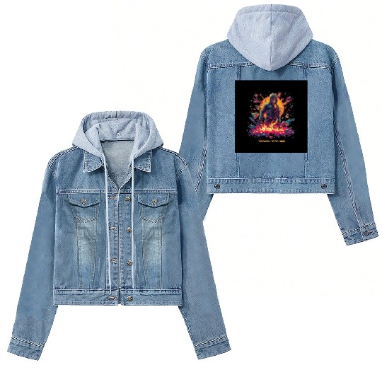 Cyberpunk Rebel Resurgence Illustration Women's Denim Jackets