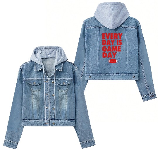 EVERYDAY IS GAME DAY Women's Denim Jackets