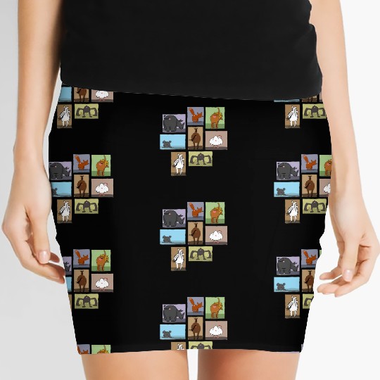 Butts Butts Butts Bob's Burgers Women's Mini Skirts