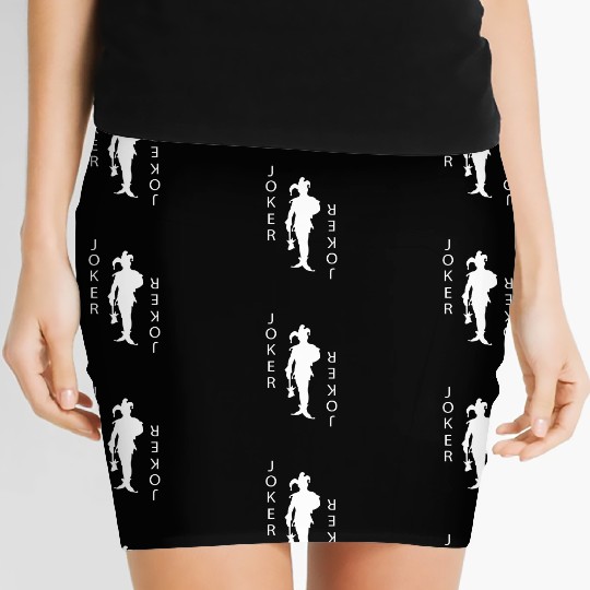 Joker Playing Card Gambling Women's Mini Skirts