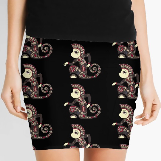Aztec Monkey Women's Mini Skirts