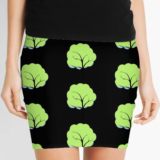 Abstract tree Women's Mini Skirts