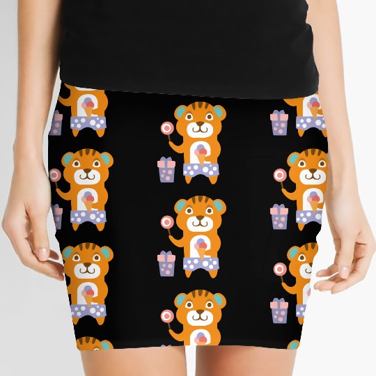 Cute Tiger Women's Mini Skirts