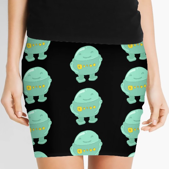 56 robot 60 png vectorstock 4842445 Women's Mini Skirts