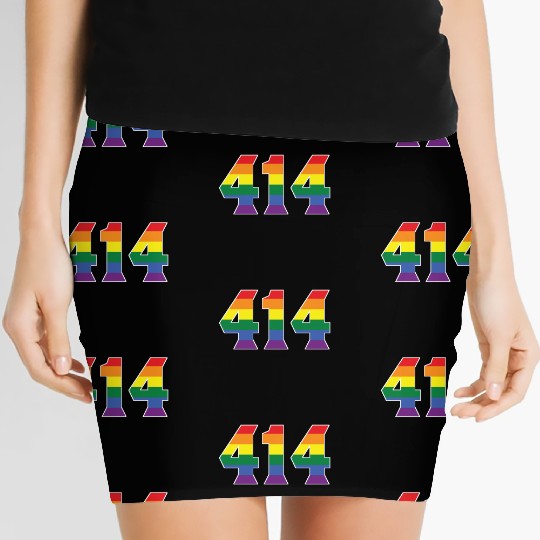 Gay Pride 414 Milwaukee Area Code Women's Mini Skirts