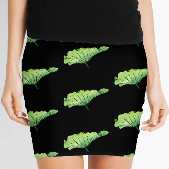 Lotus leaf Women's Mini Skirts