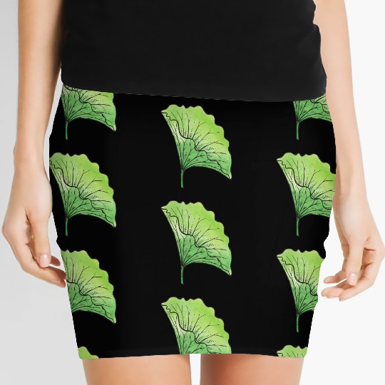 Lotus leaf Women's Mini Skirts
