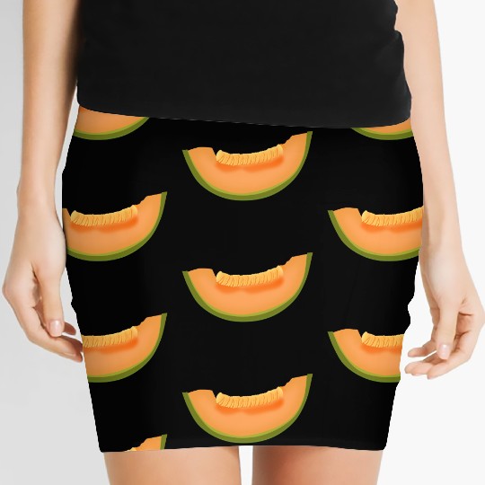 melon melone watermelon wassermelone veggie gemues Women's Mini Skirts