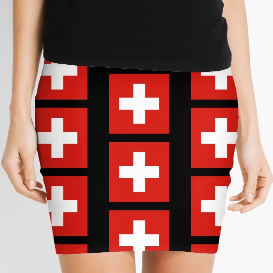 flag switzerland Women's Mini Skirts