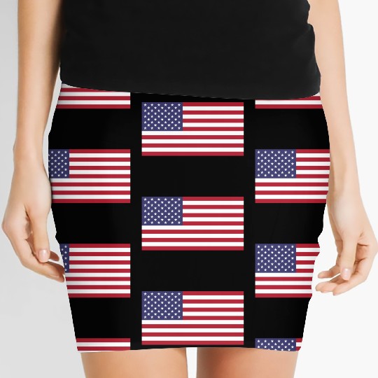 US American Flag Women's Mini Skirts