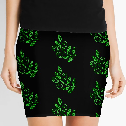 Olive branch Women's Mini Skirts