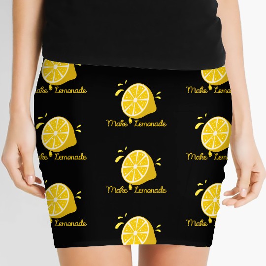 Make Lemonade From Life Lemons Women's Mini Skirts