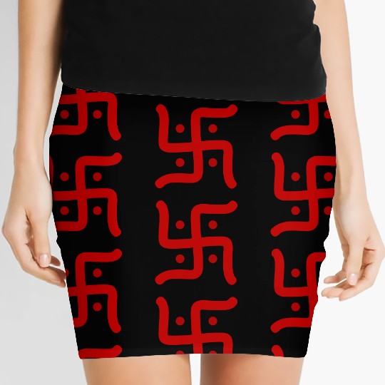 Hindu Swastika Women's Mini Skirts