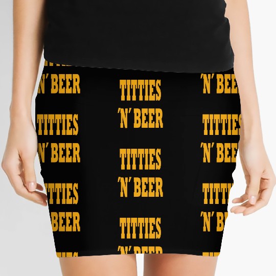 TITTIES N BEER Women's Mini Skirts