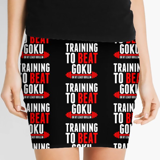 Training To Beat Goku Women's Mini Skirts