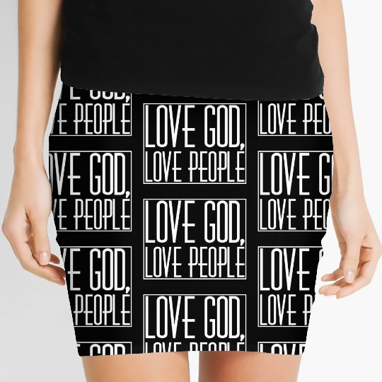 LOVE GOD,LOVE PEOPLE Women's Mini Skirts