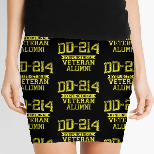 DD-214 DYSFUNCTIONAL VETERAN ALUMNI Women's Mini Skirts
