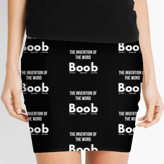 boobs boobies tits joke laugh funny sayings quote Women's Mini Skirts