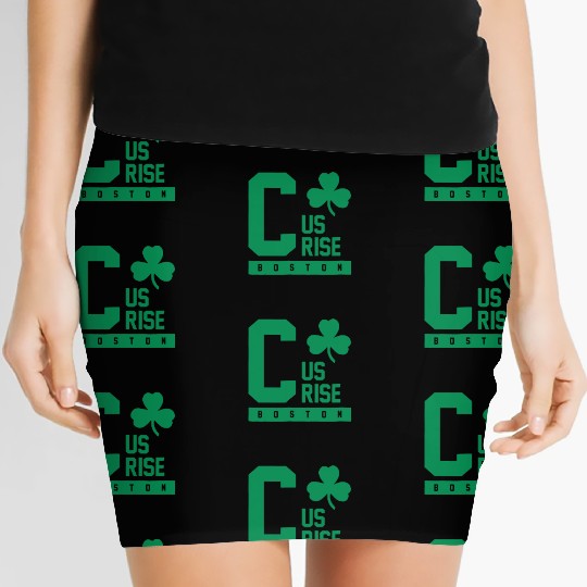 C Us Rise Boston Clover Basketball Fan Women's Mini Skirts