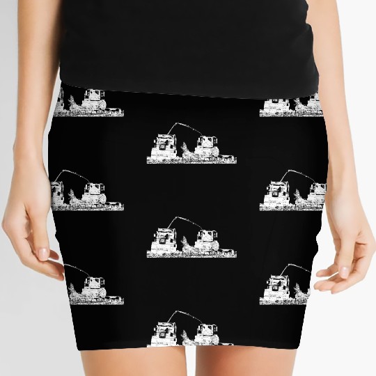 Corn chopper chopping corn harvester farmer Women's Mini Skirts