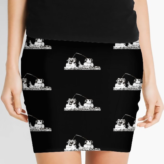 Corn chopper chopping corn maize farmer Women's Mini Skirts