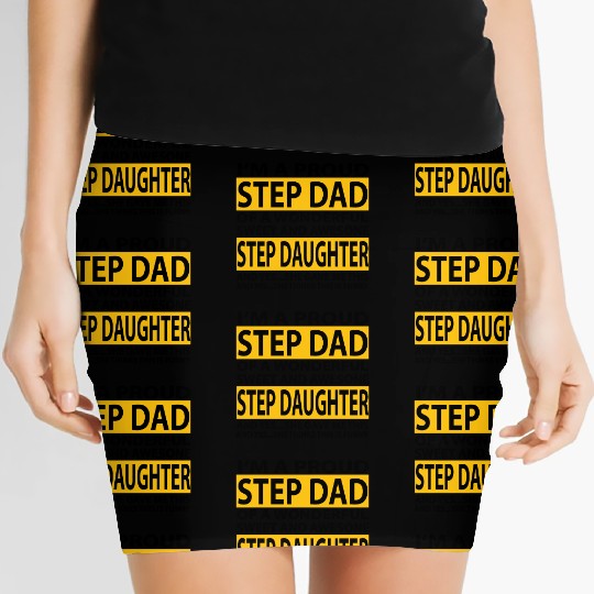Funny Step Dad Women's Mini Skirts Fathers Day Gift Step