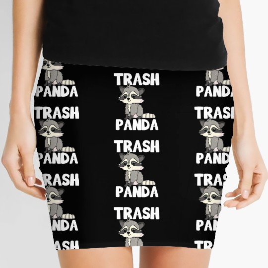 Raccoon Trash Panda Funny Cute Quote Animal Gift Women's Mini Skirts