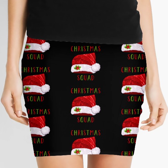 christmas squad Women's Mini Skirts