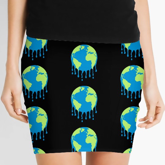 Melting Earth Women's Mini Skirts